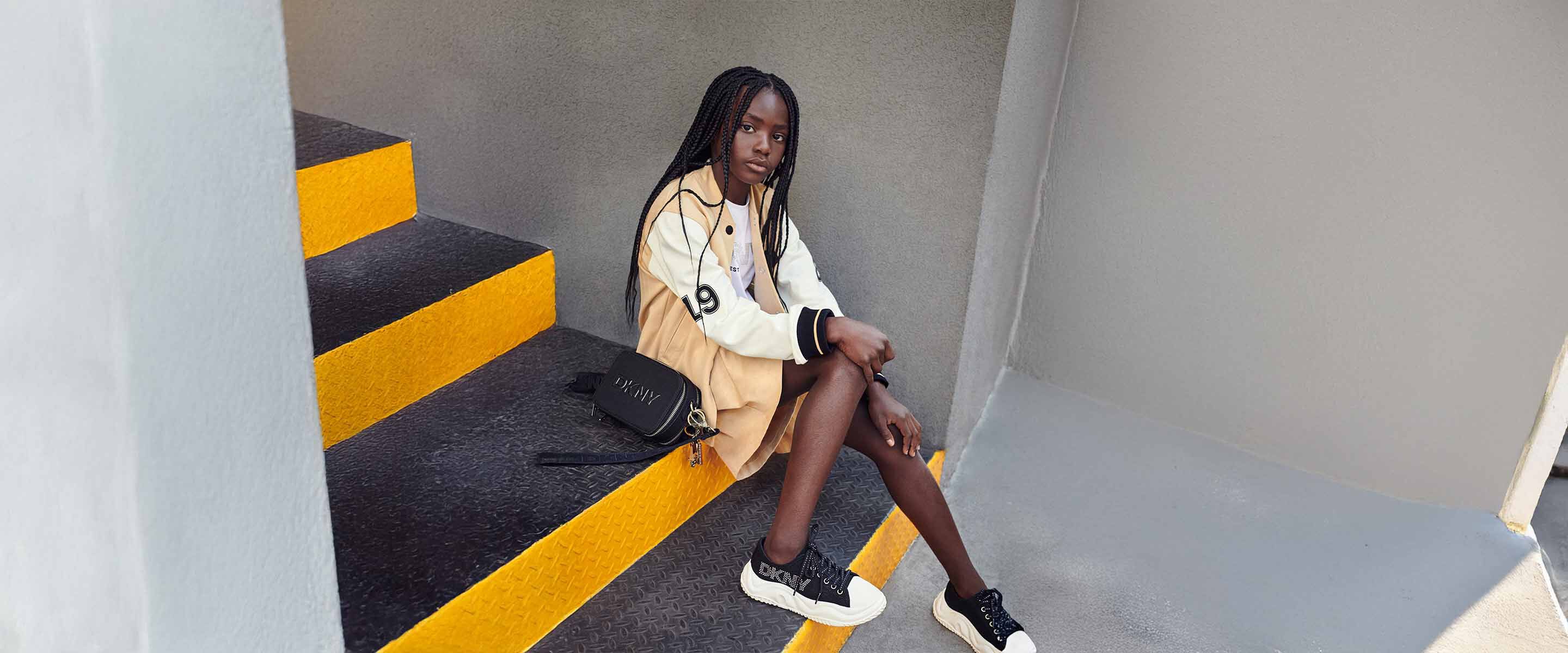 Clothes childrenswear DKNY brand on Kids around