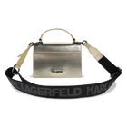 Handtasche aus feinnarbigem, beschichtetem Textil KARL LAGERFELD KIDS 
                    M&Auml;DCHEN