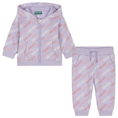 Set aus Sweatjacke und Hose KENZO KIDS M&Auml;DCHEN