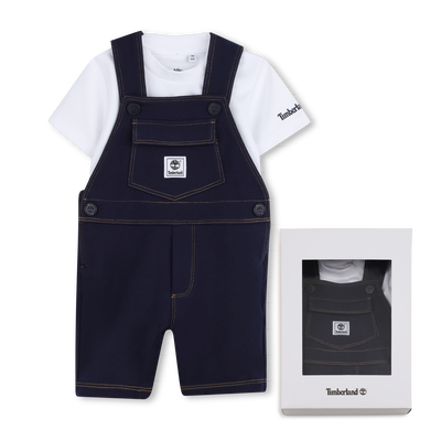 OVERALL UND T-SHIRT-SET TIMBERLAND JUNGE