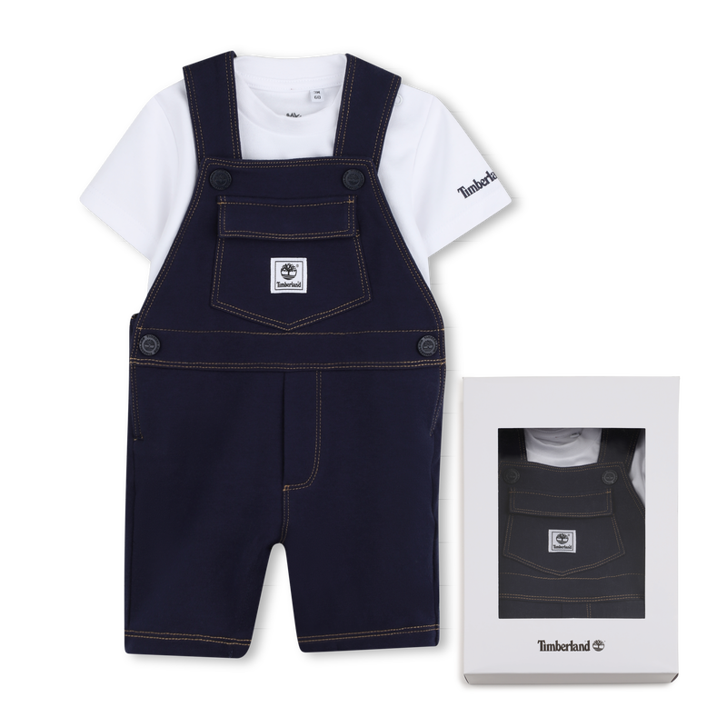OVERALL UND T-SHIRT-SET TIMBERLAND 
                        JUNGE
