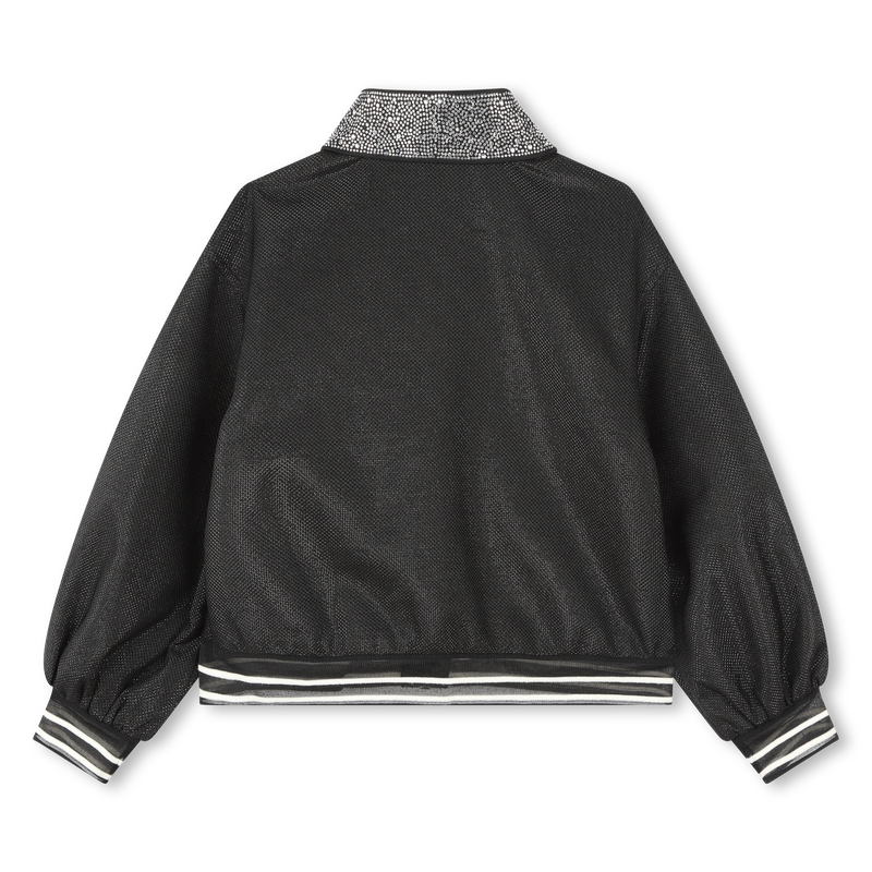 Sweatjacke mit Strasssteinen KARL LAGERFELD KIDS 
                        M&Auml;DCHEN