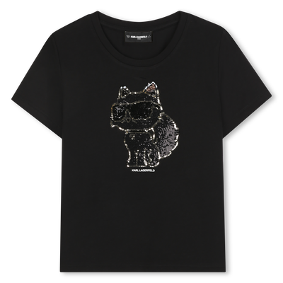 Kurzärmeliges T-Shirt KARL LAGERFELD KIDS MÄDCHEN