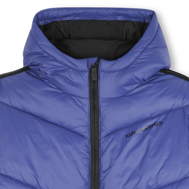 Daunenjacke aus Polyamid mit Kapuze KARL LAGERFELD KIDS 
                        JUNGE