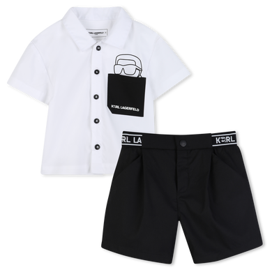 SEBMLE SHIRT UND SHORTS KARL LAGERFELD KIDS JUNGE