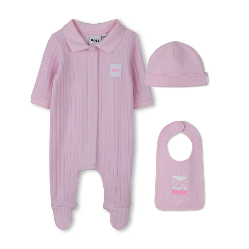 PYJAMA-SET + LATZ + M&Uuml;TZE BOSS 
                        M&Auml;DCHEN