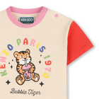 T-shirt mit gl&auml;nzendem print KENZO KIDS 
                    M&Auml;DCHEN