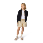 Goldene Shorts aus Kunstleder BOSS 
                    M&Auml;DCHEN