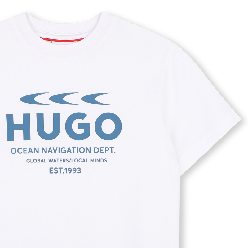 T-Shirt mit kurzen &Auml;rmeln HUGO 
                        JUNGE