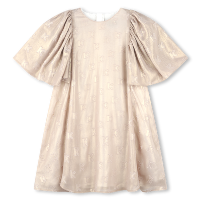 Lam&eacute;-Kleid mit Muster KENZO KIDS M&Auml;DCHEN