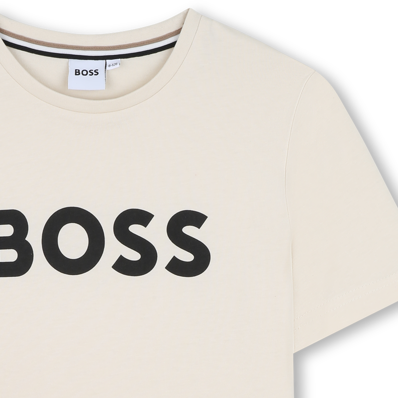 Kurz&auml;rmliges Baumwollshirt BOSS 
                        JUNGE