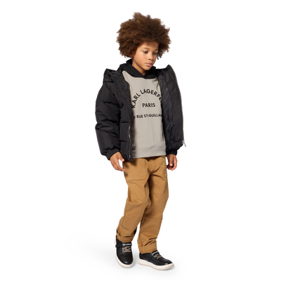 Steppjacke mit Kapuze KARL LAGERFELD KIDS JUNGE