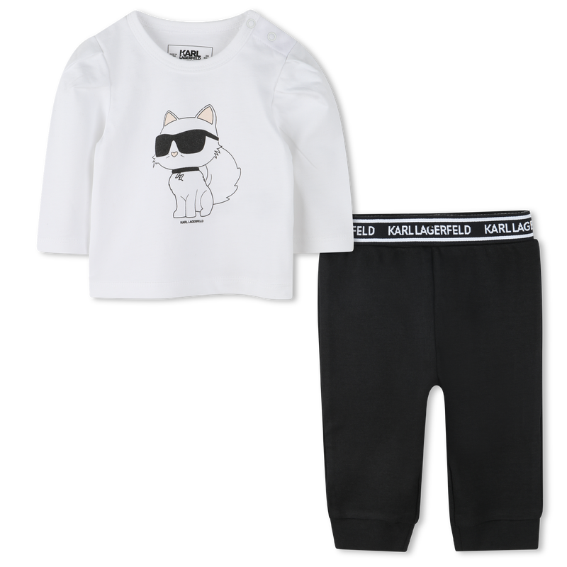 Set mit T-Shirt und Leggings KARL LAGERFELD KIDS 
                        M&Auml;DCHEN