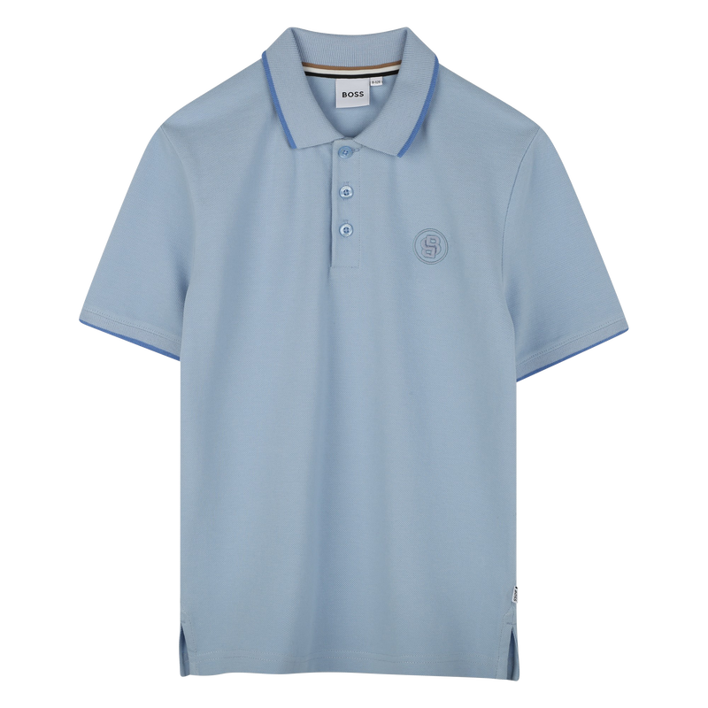 Gerades Baumwoll-Poloshirt BOSS 
                        JUNGE