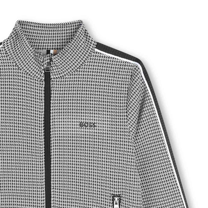 Cardigan mit Zip und Print BOSS 
                        JUNGE