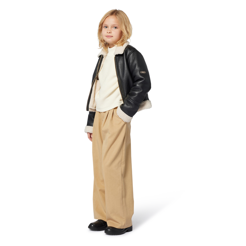 Hose aus Twill mit weitem Bein MICHAEL KORS 
                        M&Auml;DCHEN