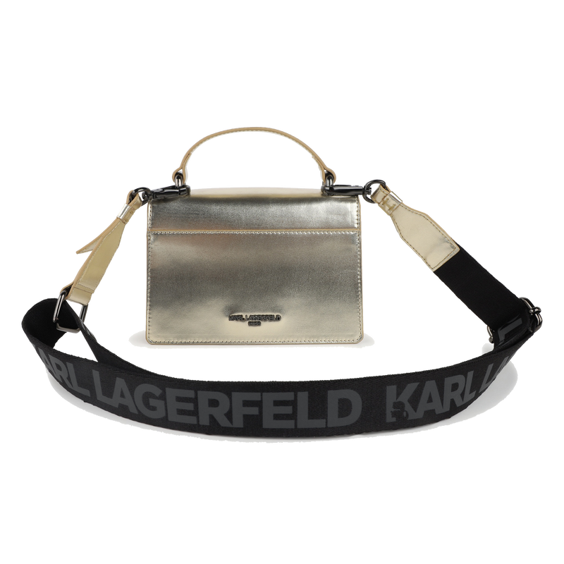 Handtasche aus feinnarbigem, beschichtetem Textil KARL LAGERFELD KIDS 
                        MÄDCHEN