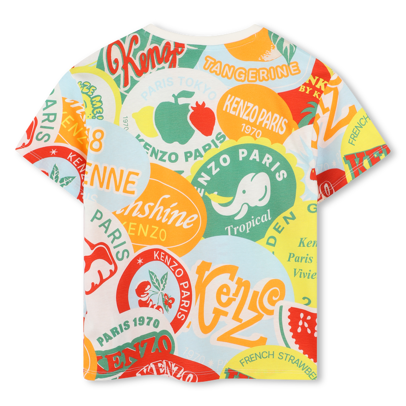 Kurz&auml;rmliges Baumwoll-Shirt KENZO KIDS 
                        JUNGE