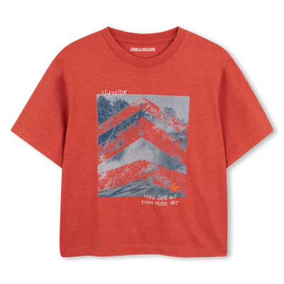 KURZ&Auml;RMELIGES T-SHIRT ZADIG & VOLTAIRE JUNGE
