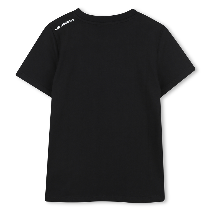 T-SHIRT MIT METALLIC-PRINT KARL LAGERFELD KIDS 
                        JUNGE