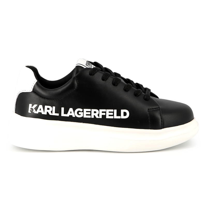 Schn&uuml;rsneakers aus Leder KARL LAGERFELD KIDS 
                        UNISEX