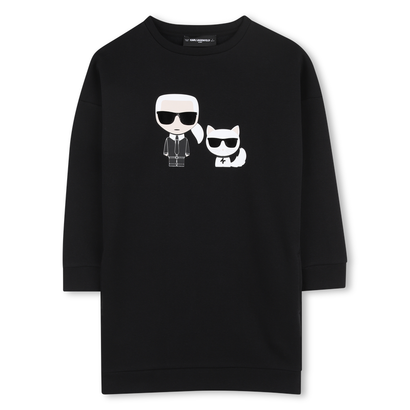 LANGARM KLEID KARL LAGERFELD KIDS 
                        M&Auml;DCHEN