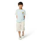 Einfarbige Baumwoll-Bermudas KENZO KIDS 
                    JUNGE