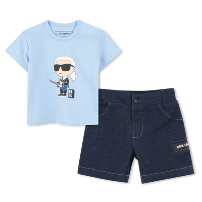 Set aus T-Shirt und Bermudas KARL LAGERFELD KIDS JUNGE