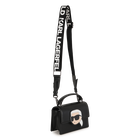 Handtasche aus feinnarbigem, beschichtetem Textil KARL LAGERFELD KIDS 
                    M&Auml;DCHEN