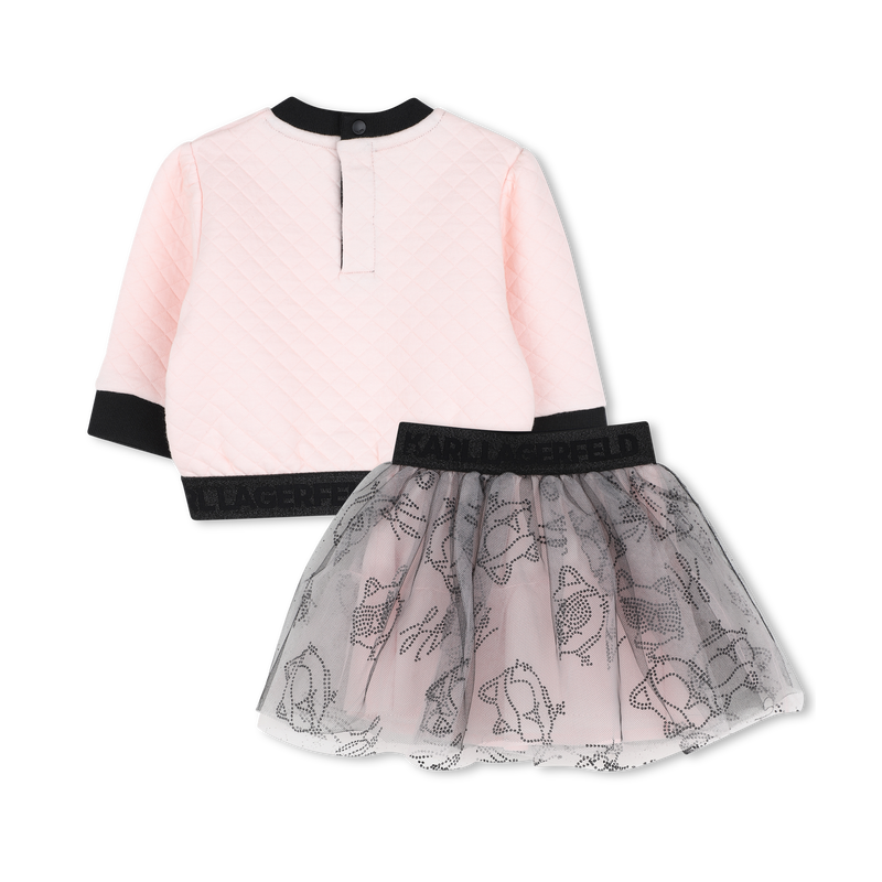 Sweat- und Rockset KARL LAGERFELD KIDS 
                        M&Auml;DCHEN