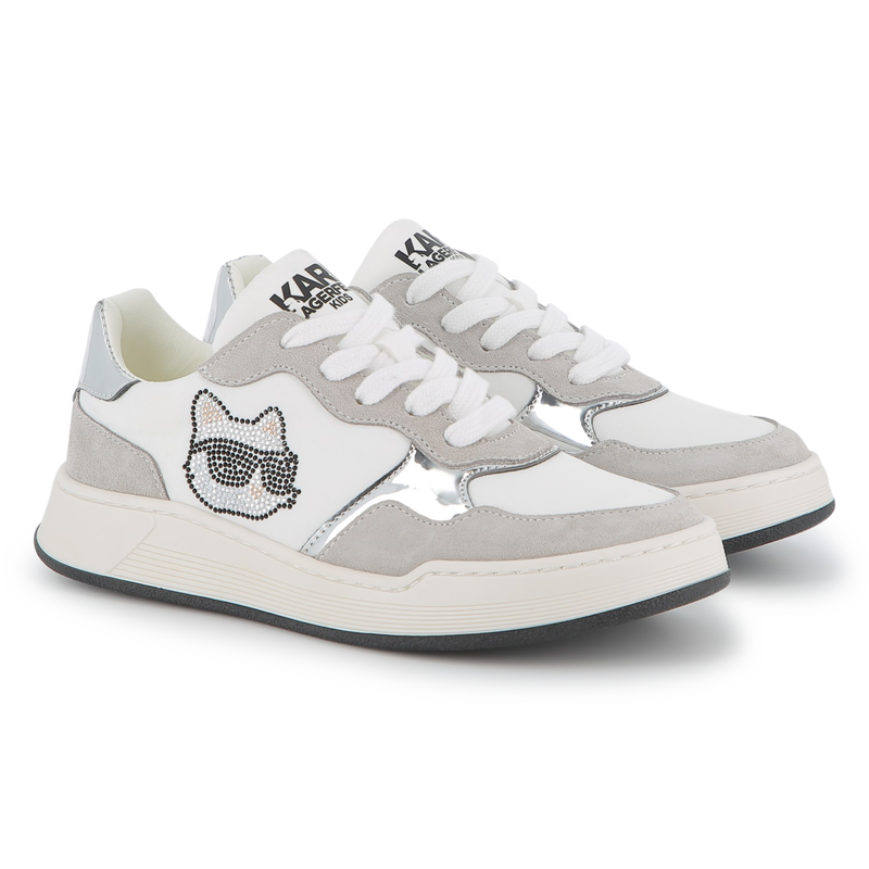 Low-Top-Sneakers mit Schn&uuml;rung KARL LAGERFELD KIDS 
                        M&Auml;DCHEN