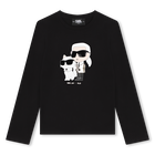 Langarmshirt mit Motiv KARL LAGERFELD KIDS 
                    M&Auml;DCHEN