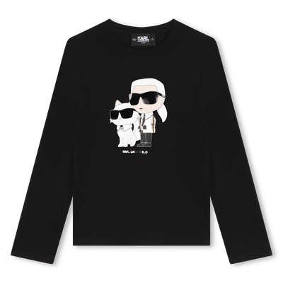 Langarmshirt mit Motiv KARL LAGERFELD KIDS M&Auml;DCHEN