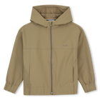 Kapuzenpullover mit reissverschluss, DUNKEL BEIGE, hi-res