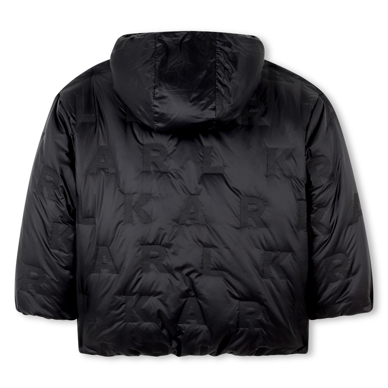 Daunenjacke aus Polyester mit Kapuze KARL LAGERFELD KIDS 
                        JUNGE