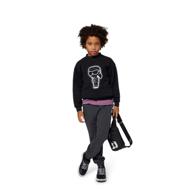 Bauchtasche aus beschichtetem Textil mit Gummieffe KARL LAGERFELD KIDS JUNGE