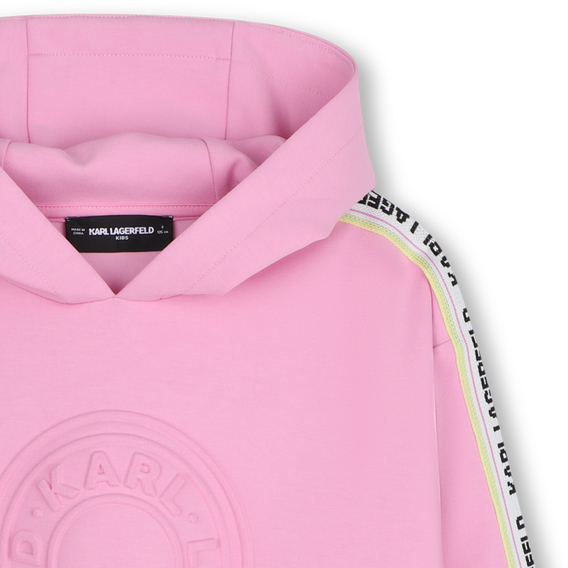 Kapuzensweatshirt KARL LAGERFELD KIDS 
                        M&Auml;DCHEN