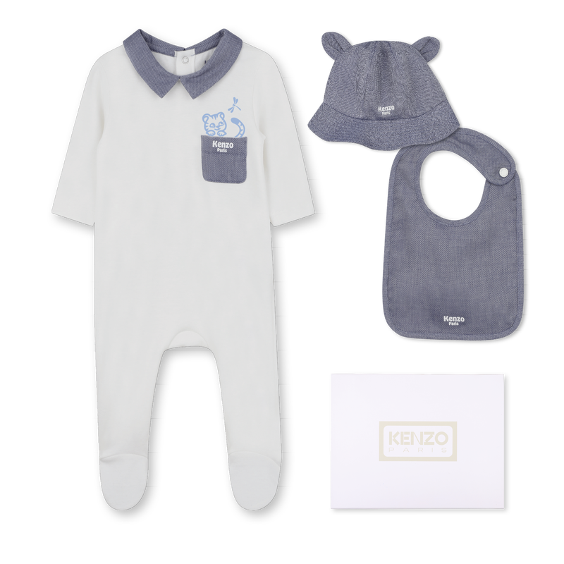 PAJAMA, BUCKET HAT UND L&Auml;TZCHEN SET KENZO KIDS 
                        JUNGE