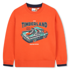 Sweatshirt aus geb&uuml;rstetem Fleece, TIGERLILIE, hi-res