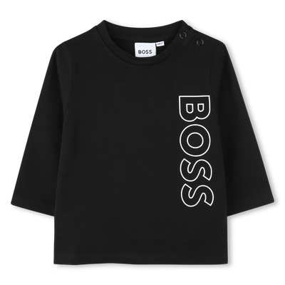Baumwoll-Shirt mit Logo BOSS JUNGE