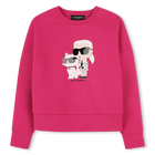 Bedrucktes Sweatshirt KARL LAGERFELD KIDS 
                    M&Auml;DCHEN