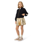 Goldene Shorts aus Kunstleder BOSS 
                    M&Auml;DCHEN