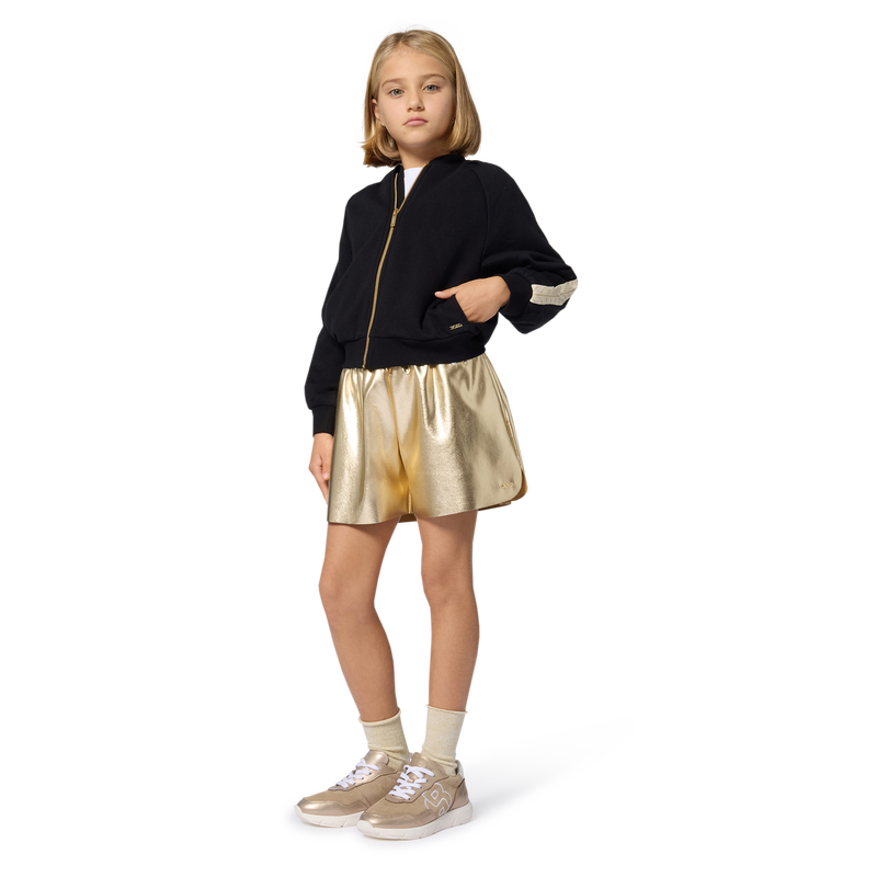 Goldene Shorts aus Kunstleder BOSS 
                        M&Auml;DCHEN