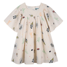 Poplin kleid KENZO KIDS 
                    M&Auml;DCHEN