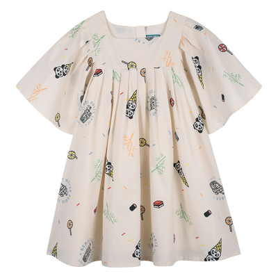POPLIN KLEID KENZO KIDS M&Auml;DCHEN