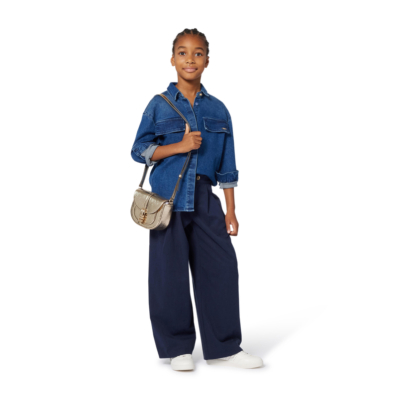 Hose aus Twill mit weitem Bein MICHAEL KORS 
                        M&Auml;DCHEN