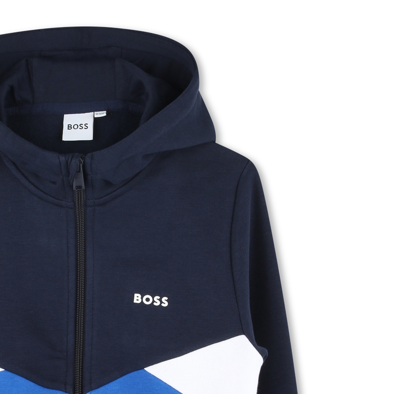 Cardigan mit Zip und Kapuze BOSS 
                        JUNGE