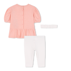 Kleid + Leggings + Stirnband Set KENZO KIDS 
                    M&Auml;DCHEN
