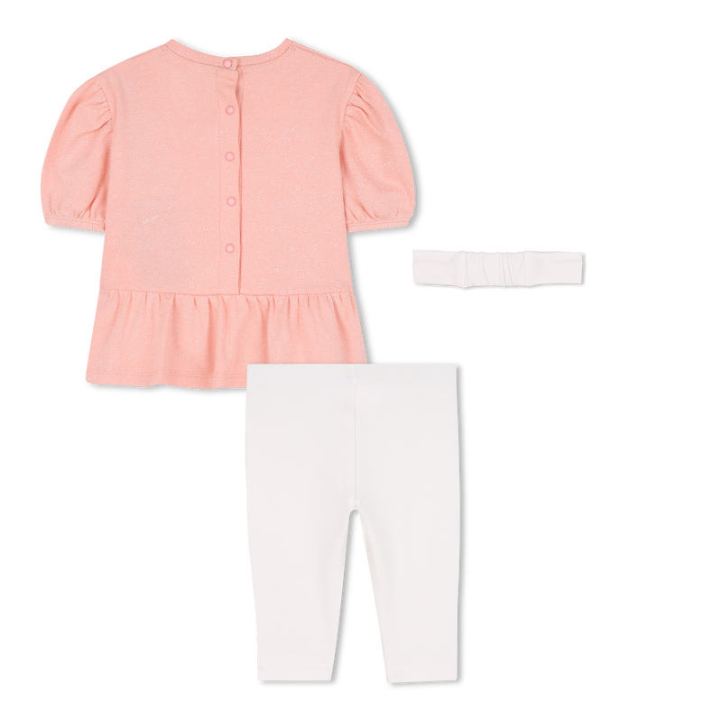 Kleid + Leggings + Stirnband Set KENZO KIDS 
                        M&Auml;DCHEN