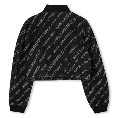Jeansjacke mit Puff&auml;rmeln KARL LAGERFELD KIDS M&Auml;DCHEN
